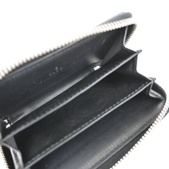 GUCCI Logo GG Pattern Night Courrier Card Case Wallet Supreme Leather BK 33FC168 - Picture 11 of 13